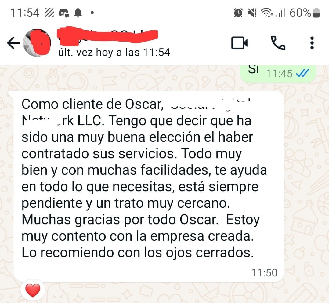 Testimonio adicional de cliente CreateTuLLC
