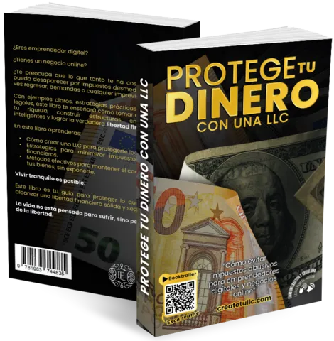 Portada del libro "Protege tu Dinero con una LLC", guía para proteger tu patrimonio y optimizar impuestos.
