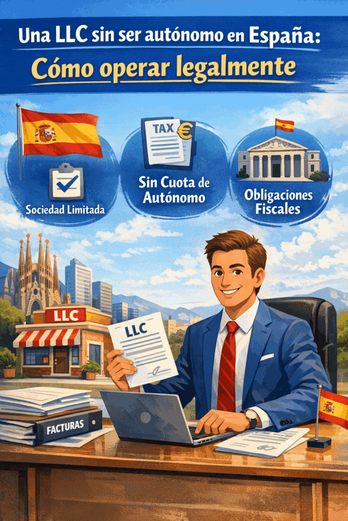 LLC sin autónomo Crea tu LLC desde España Optimizacion fiscal 2026 LLC sin autónomo