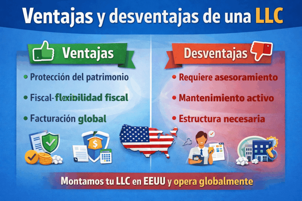 ventajas de una LLC Crea tu LLC desde España Optimizacion fiscal 2026 ventajas de una LLC
