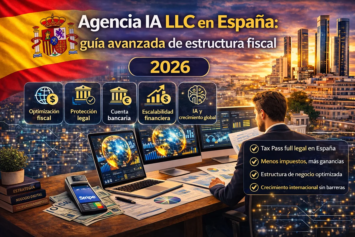 agencia IA LLC España estructura fiscal guía avanzada