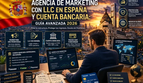 agencia marketing LLC España cuenta bancaria guía avanzada