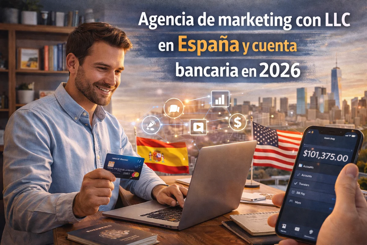agencia marketing LLC España cuenta bancaria