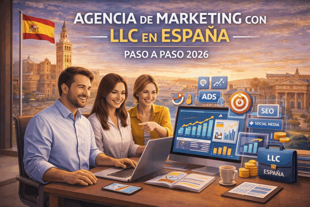agencia marketing LLC España paso a paso Crea tu LLC desde España Optimizacion fiscal 2026 agencia marketing LLC España paso a paso