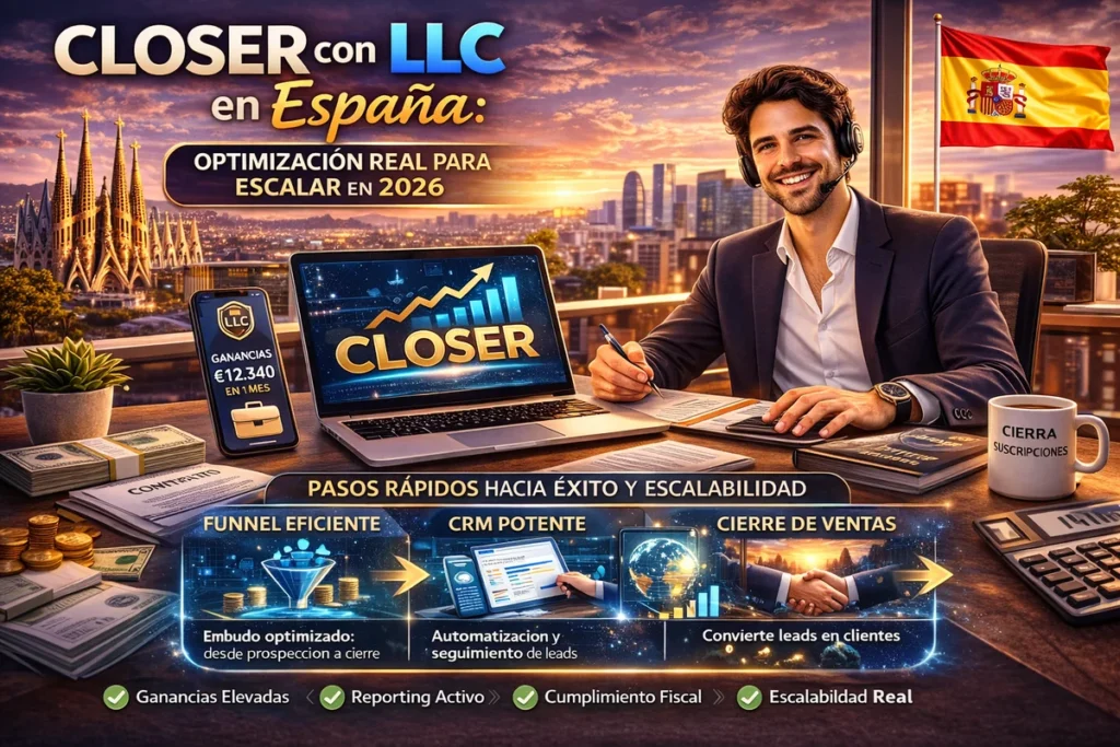 closer LLC España optimización Crea tu LLC desde España Optimizacion fiscal 2026 closer LLC España optimización