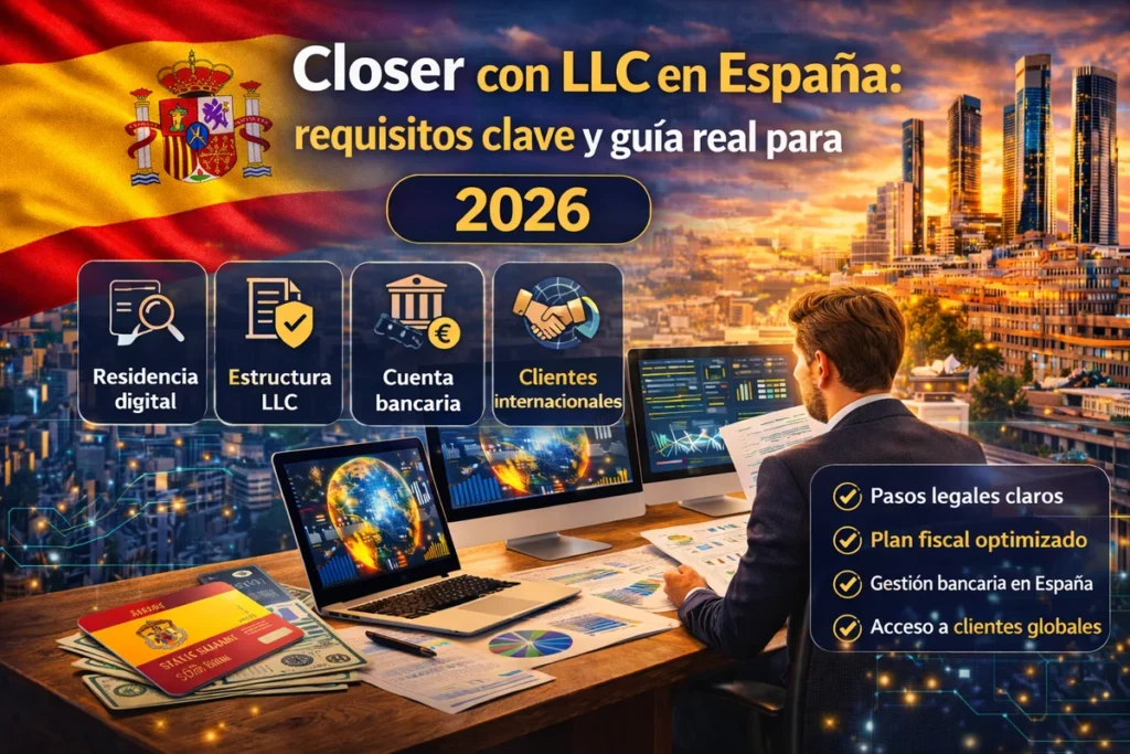 closer LLC España requisitos clave Crea tu LLC desde España Optimizacion fiscal 2026 closer LLC España requisitos clave