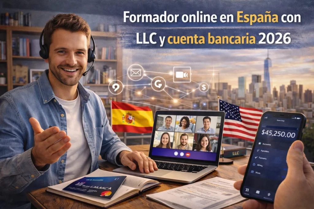 formador online LLC España cuenta bancaria