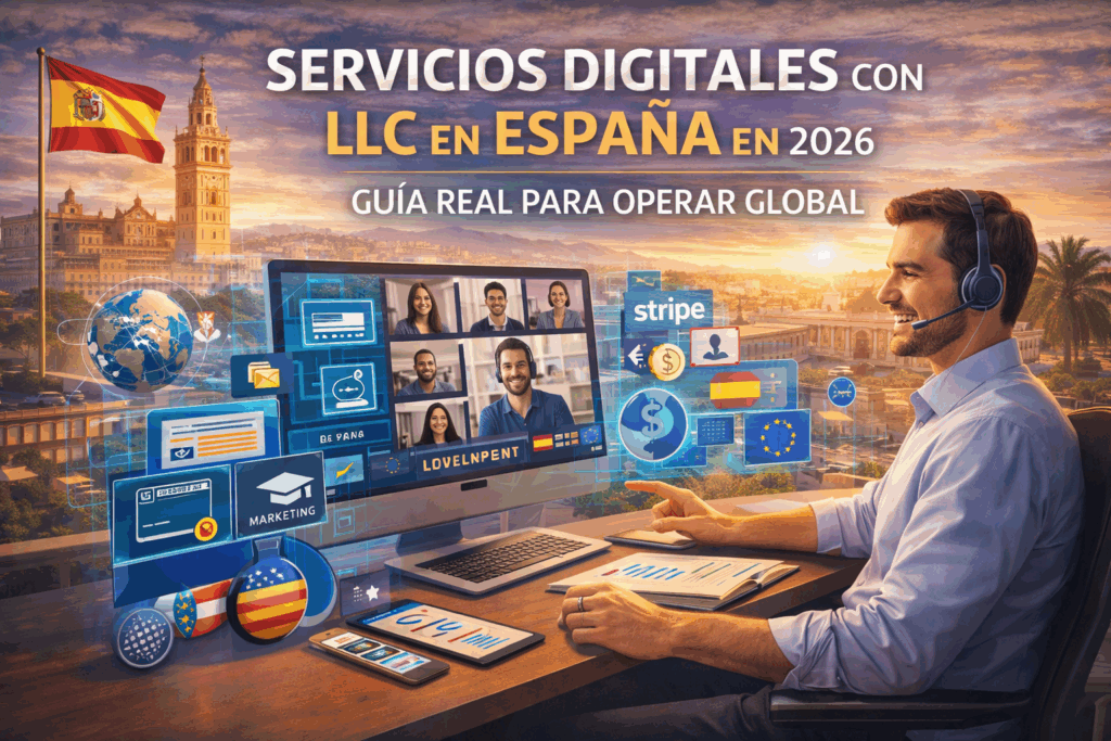 servicios digitales LLC España 2026 Crea tu LLC desde España Optimizacion fiscal 2026 servicios digitales LLC España 2026