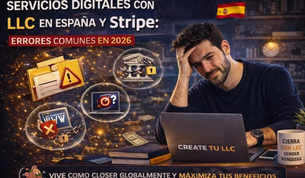 servicios digitales LLC España Stripe errores comunes
