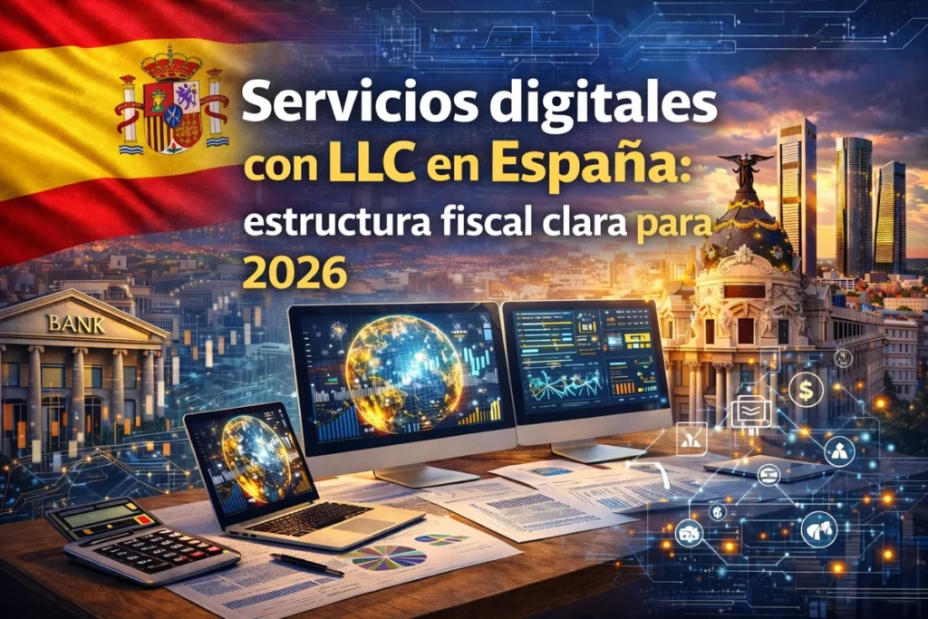 servicios digitales LLC España estructura fiscal Crea tu LLC desde España Optimizacion fiscal 2026 servicios digitales LLC España estructura fiscal