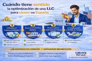 closer LLC España optimización Crea tu LLC desde España Optimizacion fiscal 2026 closer LLC España optimización