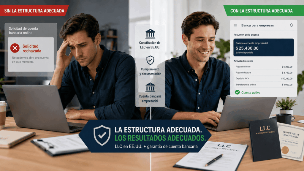 LLC con cuenta bancaria operativa