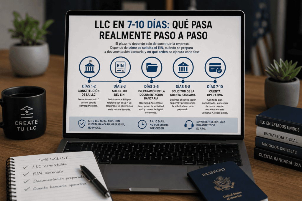 LLC en 7-10 días paso a paso