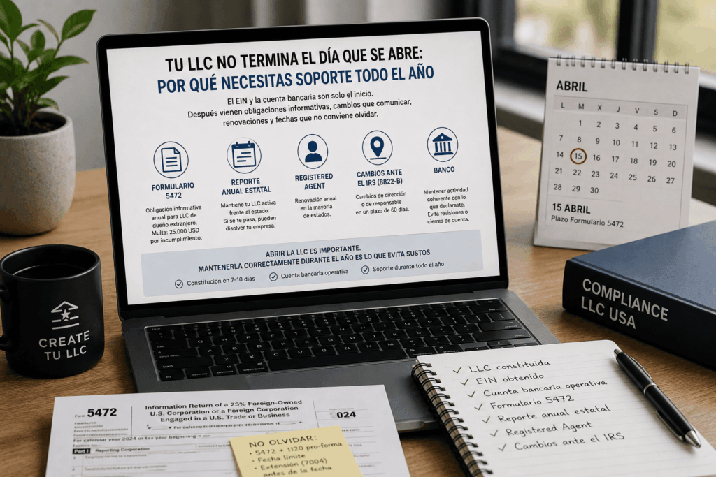 Soporte anual y mantenimiento de una LLC