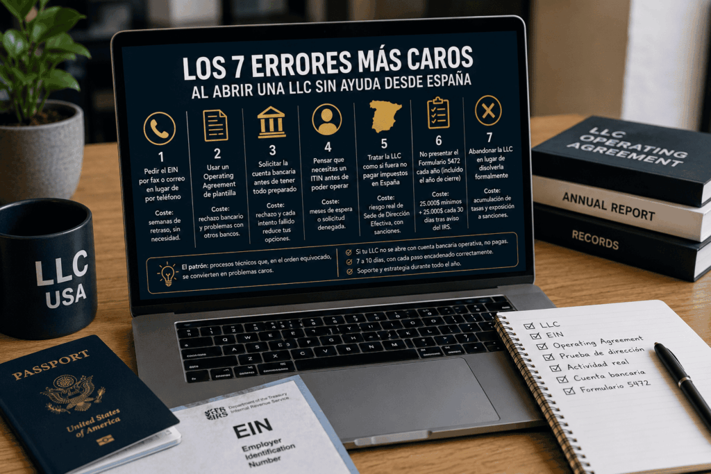 Puntos que conviene revisar al abrir una LLC desde España
